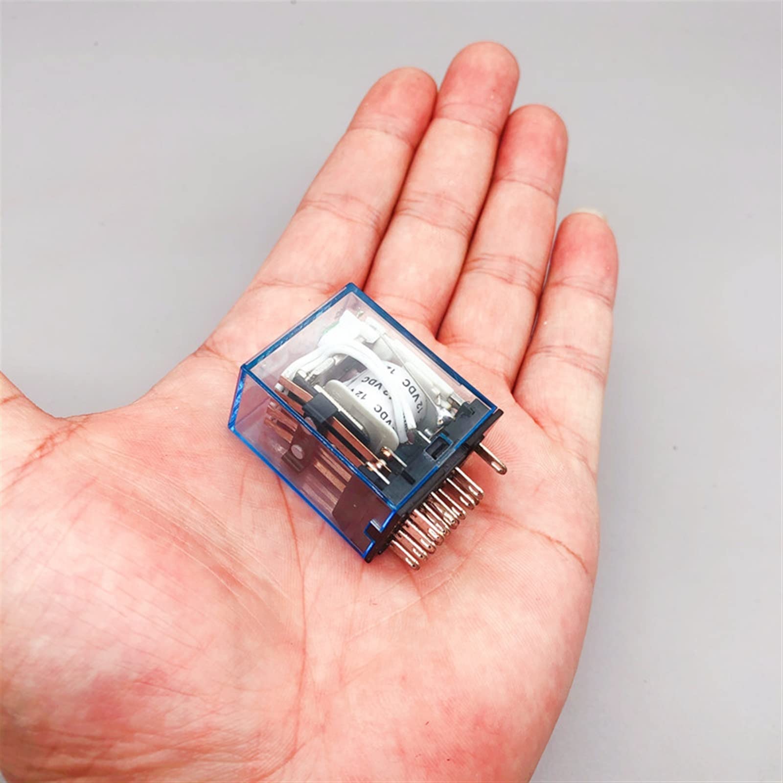 10 PZ, MY4NJ, HH54P, 14 Pin, 4NO-4NC, DC12/24V AC220V 5A 220V, DPDT, Interruttore relè Intermedio elettromagnetico Generale Bobina in Miniatura (Size : AC110V)
