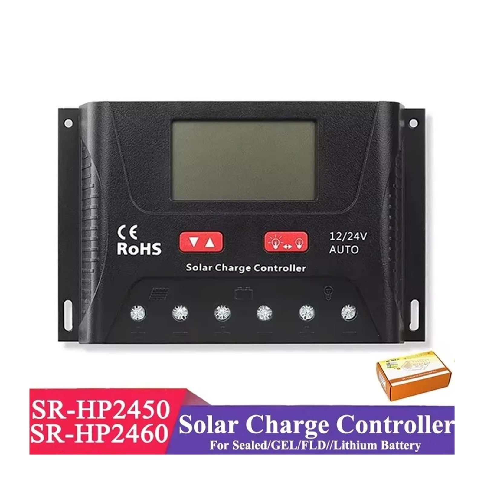 10A 20A 30A 40A 50A 60A Regolatore Di Carica Solare DC12V/24V Lavoro Automatico Pannelli Solari Regolatore Di Carica Della Batteria Regolatore(60A)