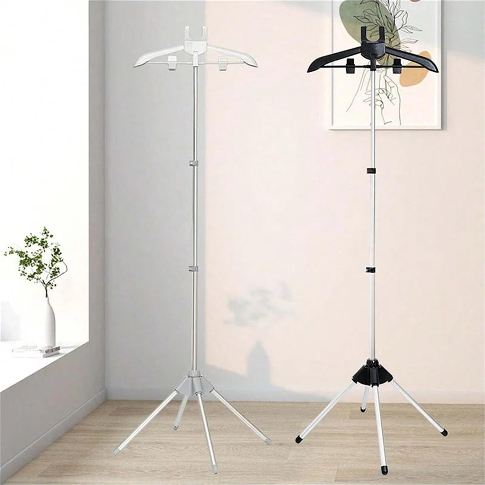 Supporto for ASSE da Stiro Supporto for Stiratura Regolabile for Stiratura Verticale telescopico Staffa da Stiro Portatile in Piedi per La Lavanderia(Grey)
