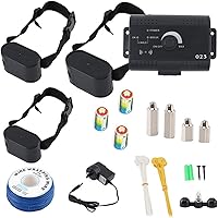 Vista 9 de Cerca eléctrica para mascotas, sistema de contención eléctrica para mascotas, seguro y eficaz pitido y cerca de choque, receptor de collar
