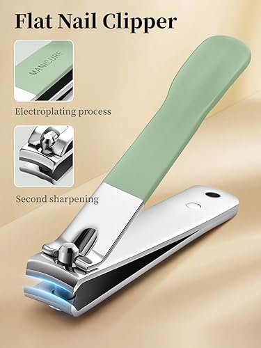 Miniatura 6 de Juego de manicura y pedicura, 4 piezas de cortaúñas de acero inoxidable, herramienta de belleza portátil, kit de aseo profesional, kit de uñas de