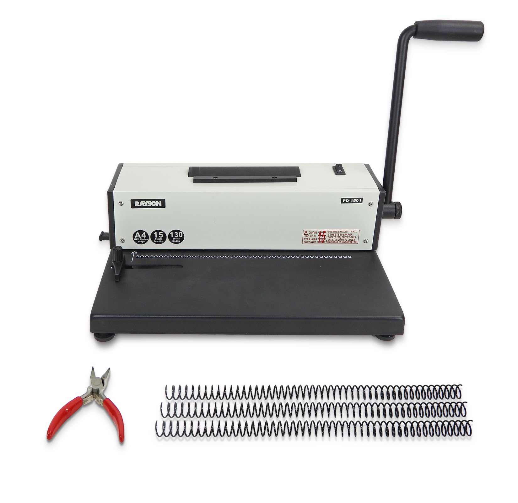 Snapklik.com : Rayson PD-1501 Coil Binding Machine