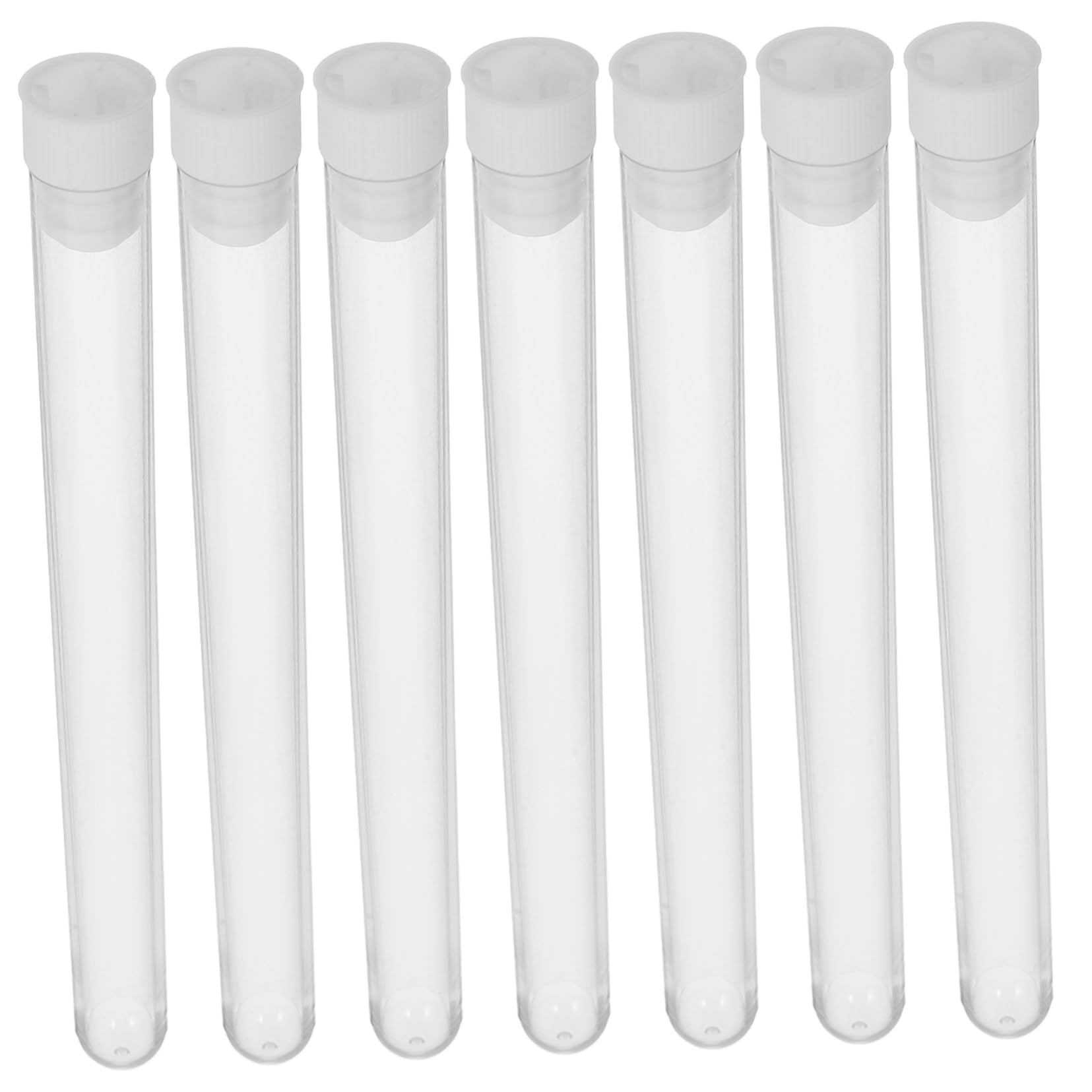 SHINEOFI 100 Unidades de Tubos de Plástico Transparentes Tapa Segura para Almacenamiento Compacto de Agujas y Pequeñas Piezas en Laboratorios y Oficinas