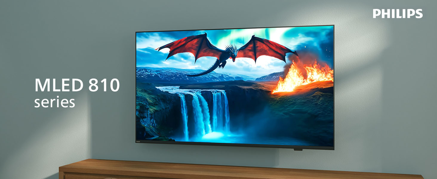 Téléviseur Mini LED Smart TV GENERIQUE 55MLED810 55 pouces 4K UHD Dolby Vision