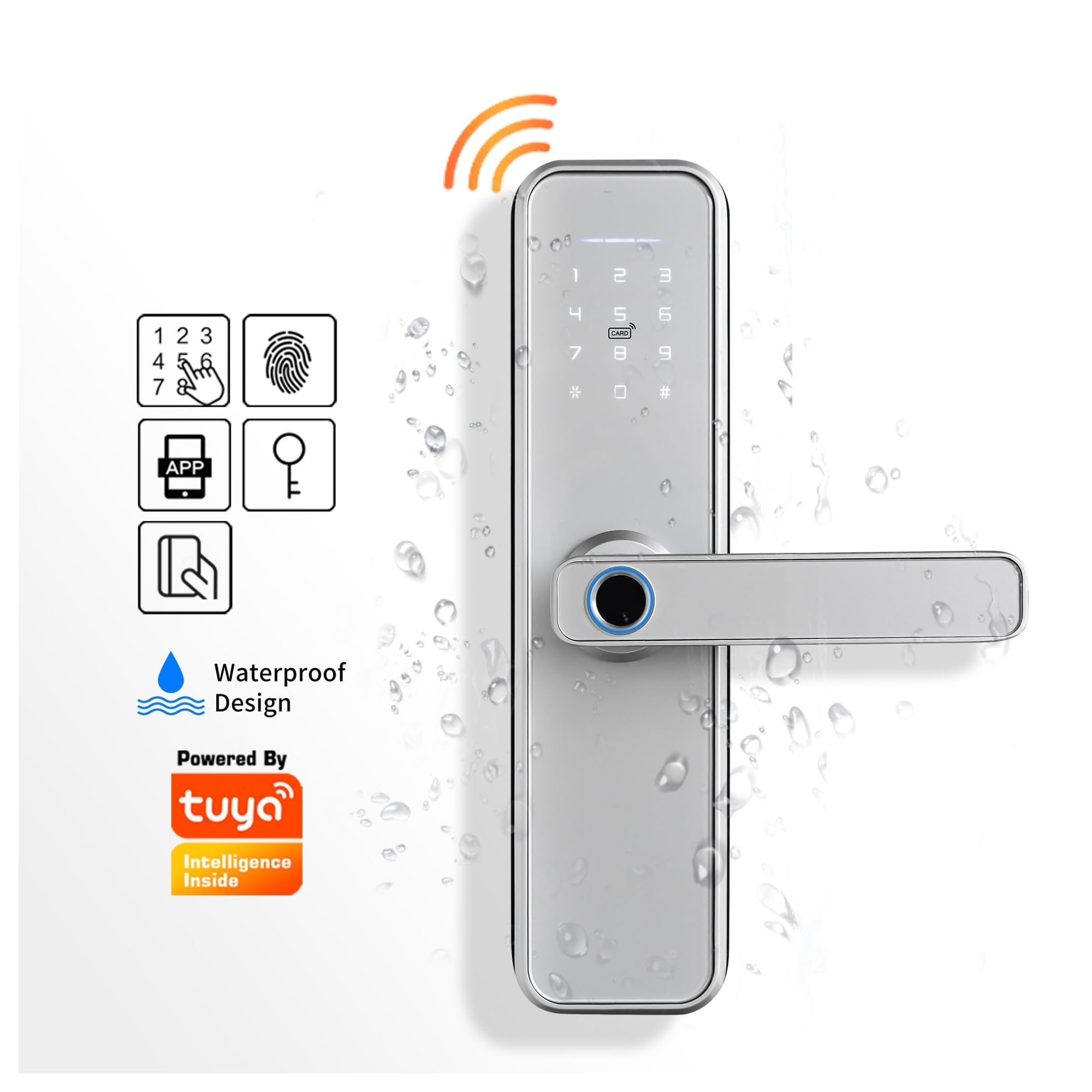 Amazon.co.jp: Tuya WiFi スマートドアロック インテリジェント ドア