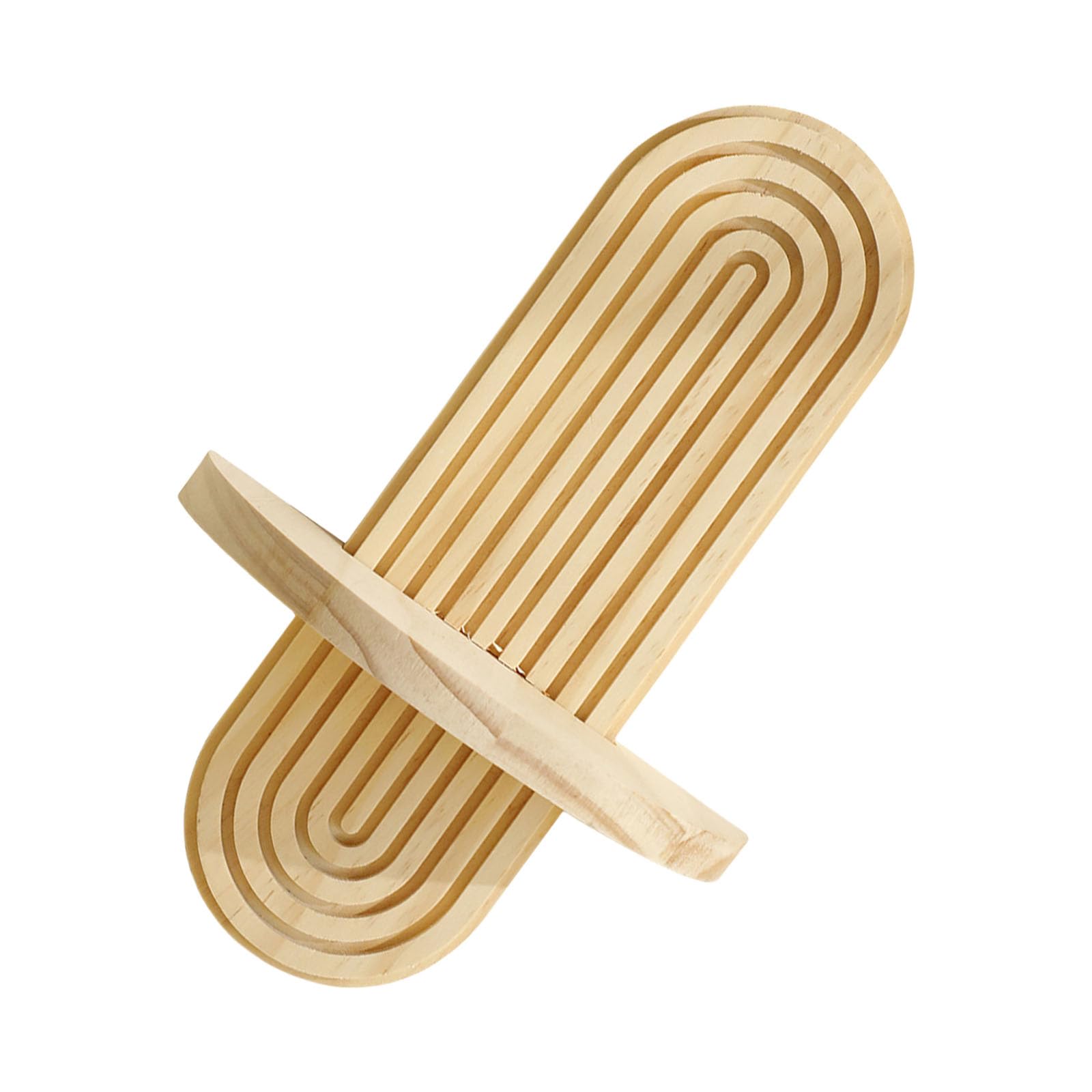 Kalttoy A Rainbow Rch Shape Wooden Floating Shelf Hanging Holder Middle Century Wall Mount Decoration For Bedroom Nd Nursery Wall Mount