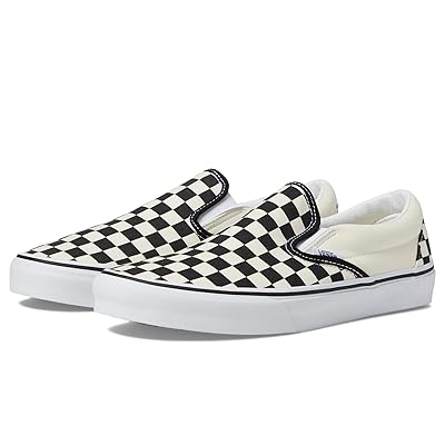 Vans Classic Slip On Wide Shoes Checkerboard Black/Classic White
