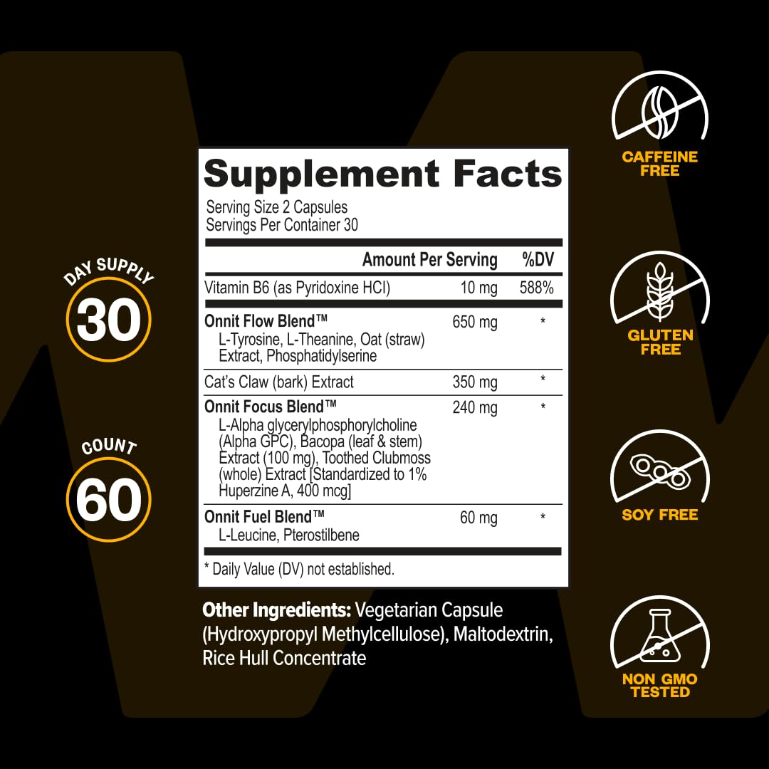 ONNIT Alpha Brain Nootropic Brain Supplement for Focus & Memory, 60 Count — Amazon image 10