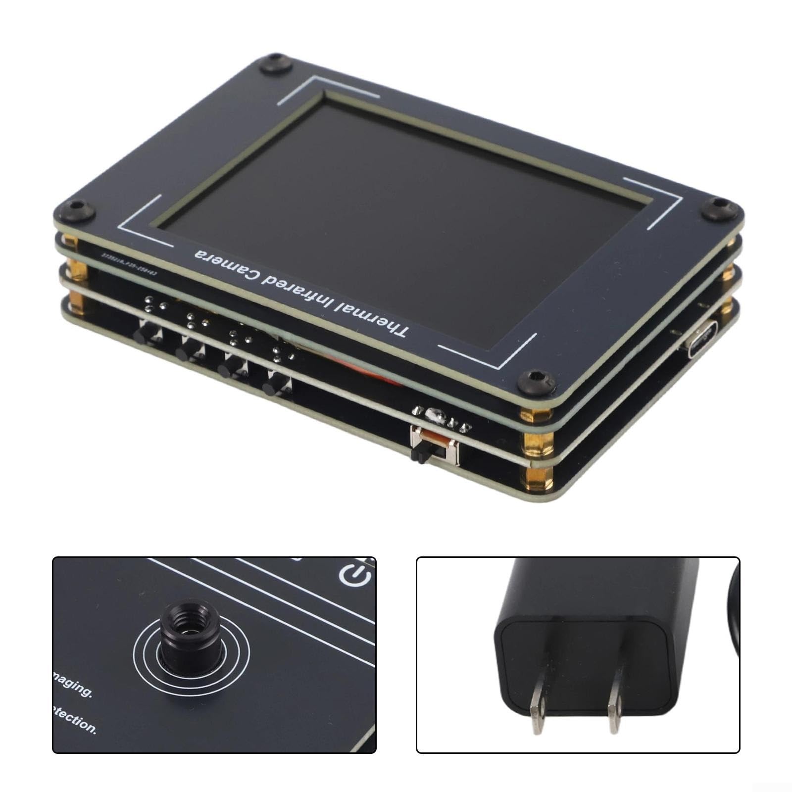 Cámara de imagen térmica de mano con sensor de termómetro infrarrojo LCD de 32 pulgadas 8Hz frecuencia de actualización USB-C detector de calor recargable para y uso