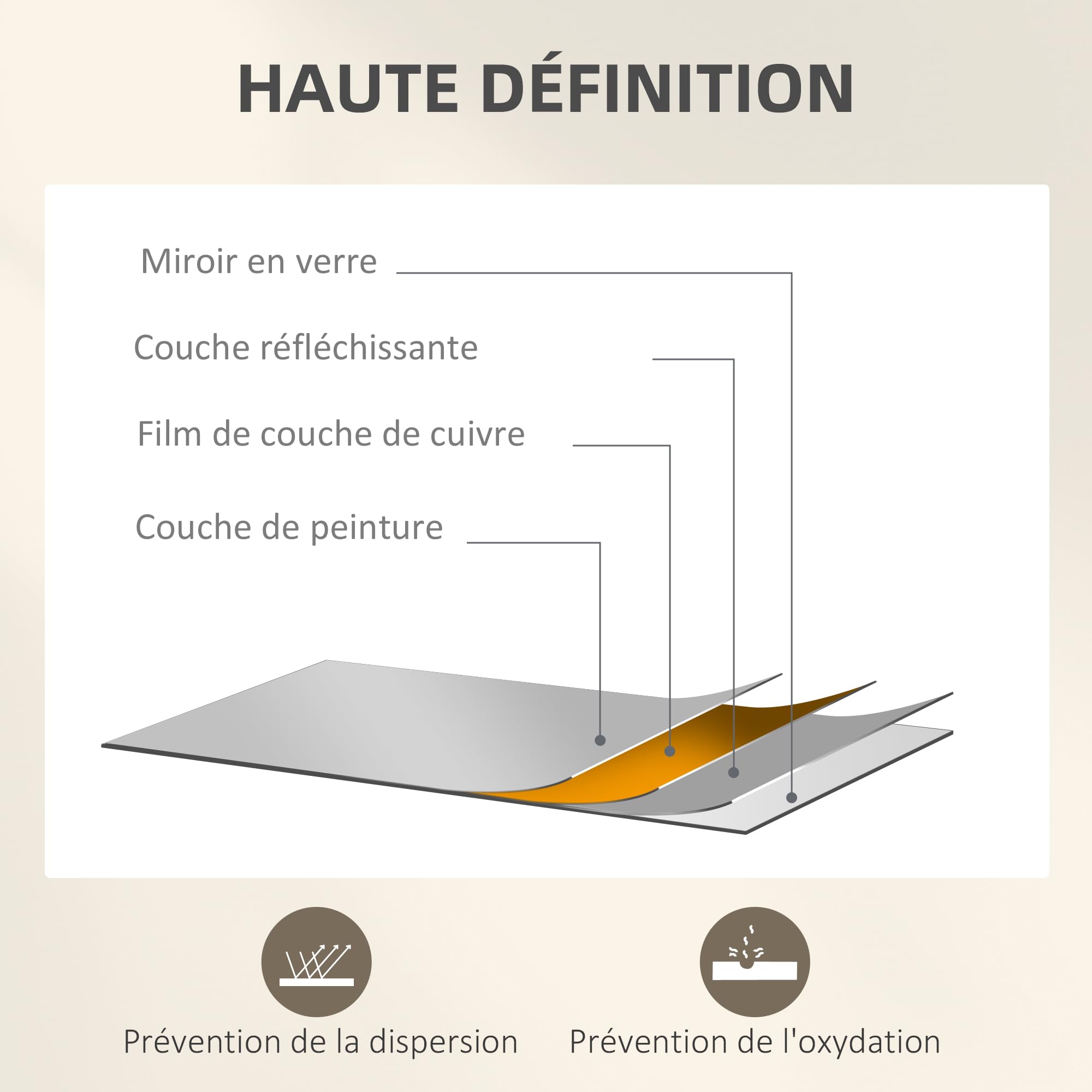 HOMCOM Miroir Mural arqué 60 x 180 cm, Grand Miroir verrière Arche Forme fenêtre avec Cadre en métal, pour Salon, Chambre, Couloir, Noir