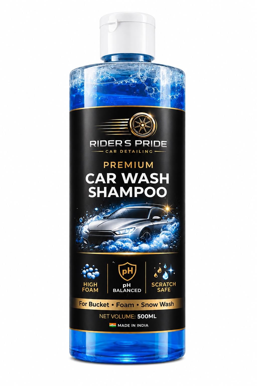 Riders Pride High Foam Car wash shampoo |PH Neutral Deep Cleaning | for cars & Bike-image-35