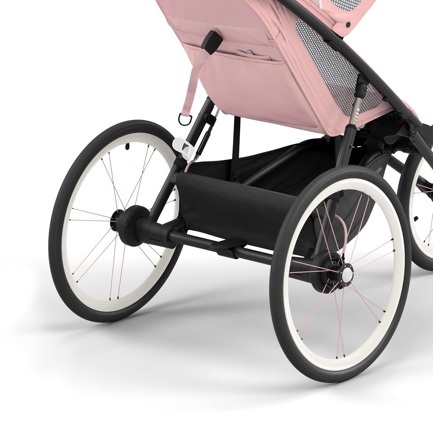 Cybex Rahmen für Jogger-Kinderwagen AVI, Von ca. 6 Monaten - ca. 4 Jahre, Max. 111 cm und 22 kg, Gestell für Multisportwagen, Black/Pink