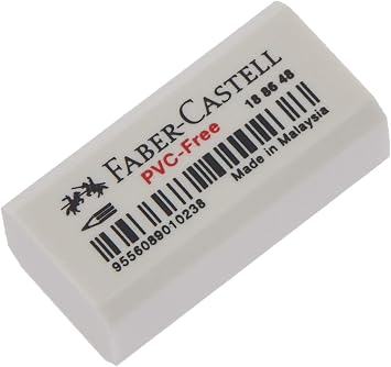 Faber-Castell 3 Plastik Silgi 7086/48 (Beyaz)