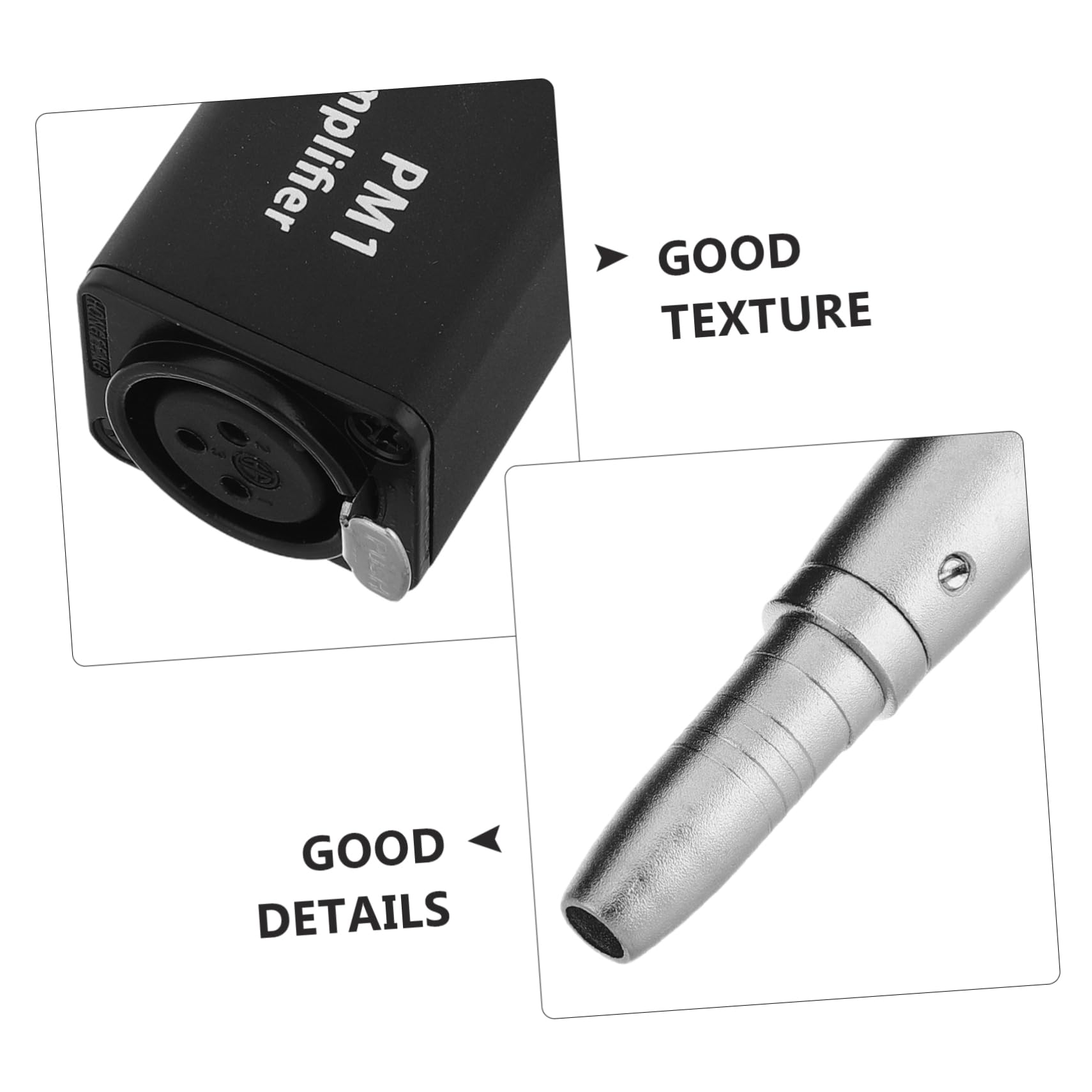 jojofuny Amplificador Estéreo Portátil para Auriculares Interruptor De Ganancia Compatible Múltiples Interfaces Compacto y