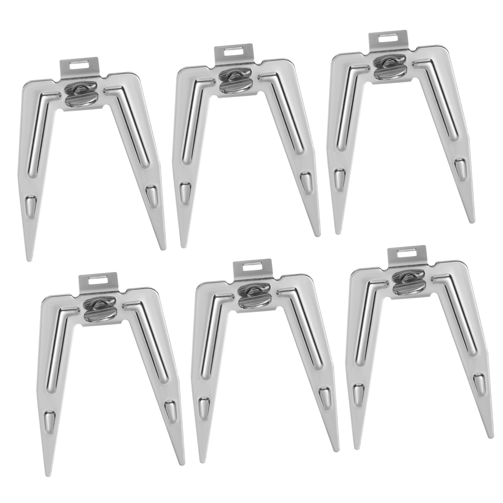 Toyvian 6Sets Rotating Chicken Forks for Grilling and Roasting Meat Kitchen Gadget for Air Fryers and Ovens Compact and Durable Bbq Accessories