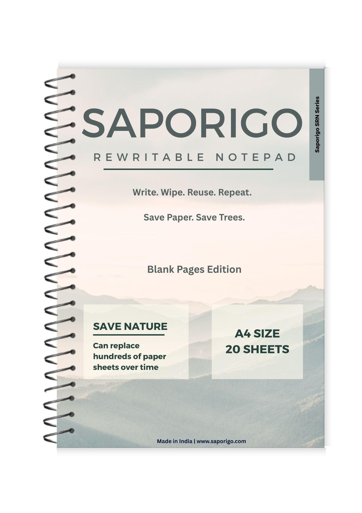 Rewritable Notebook A4 – 20 Sheets (40 Pages) - Image 1