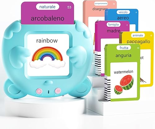 Miniatura 15 de Tarjetas didácticas parlantes en español e inglés para niños pequeños, 510 palabras de vista, juguetes de aprendizaje bilingüe para niños, juguetes