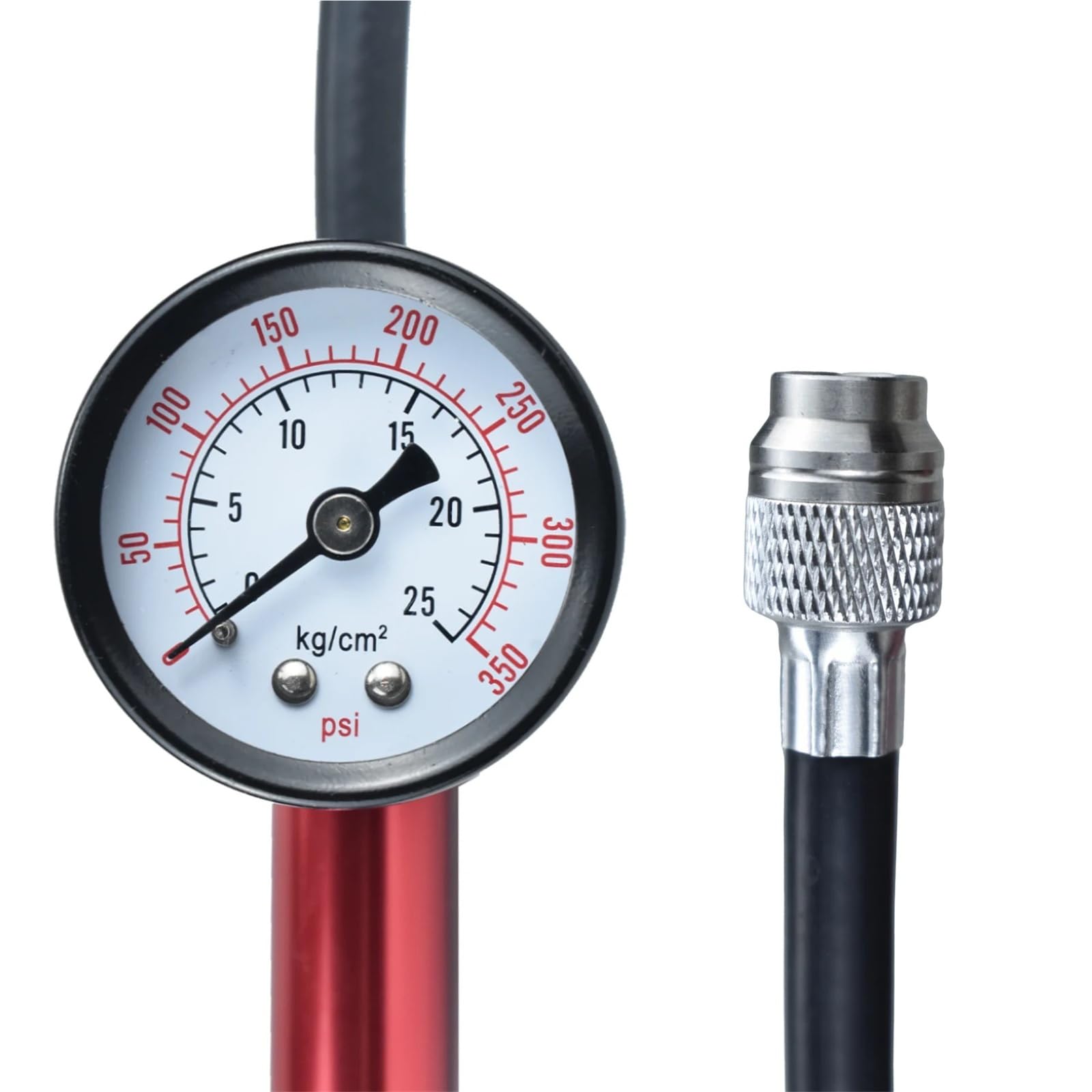 Ctrepower Tragbare Hochdruck-Fahrradluftpumpe (230 psi) mit Manometer for Federgabel und Hinterradfederung (Mountainbike) Für Basketball, Fußball und Volleyball