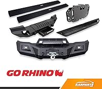 Vista 2 de Go Rhino Punta de escape Acero inoxidable, cromo GRT35514 Se adapta a tubos de escape de 3 ½" de diámetro