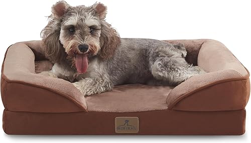 Miniatura 36 de Bedfolks Cama ortopédica para perros, sofá cama impermeable para perros medianos, sofá cama de espuma de huevo para mascotas con funda extraíble