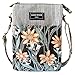 LassZone Women Girls Crossbody Cellphone Bag Floral Pattern Small Handbag Wallet 5 Pockets Shoulder Messenger Bags