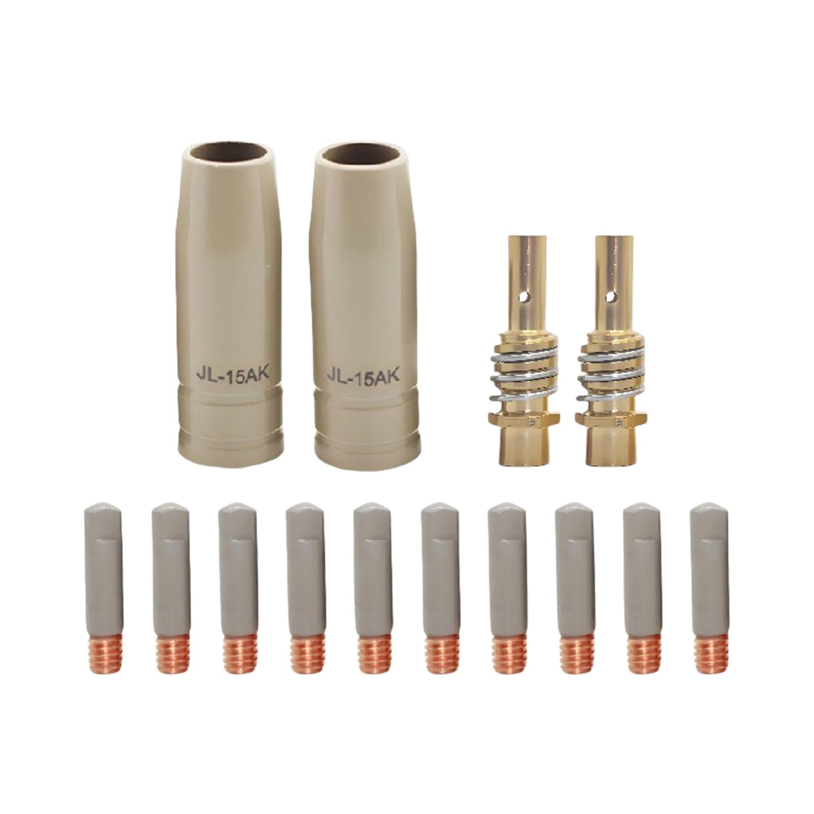 Woedpez 14Pcs 0.8 Torch Nozzle Conductively For Consistent Current 15Ak Improves Welding Finish Copper Conducting