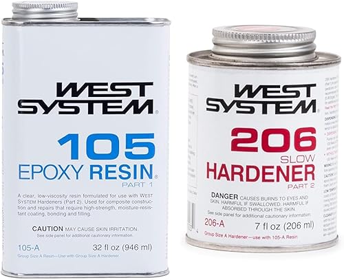 Miniatura 4 de West System 105A resina epoxi cuarto de galón