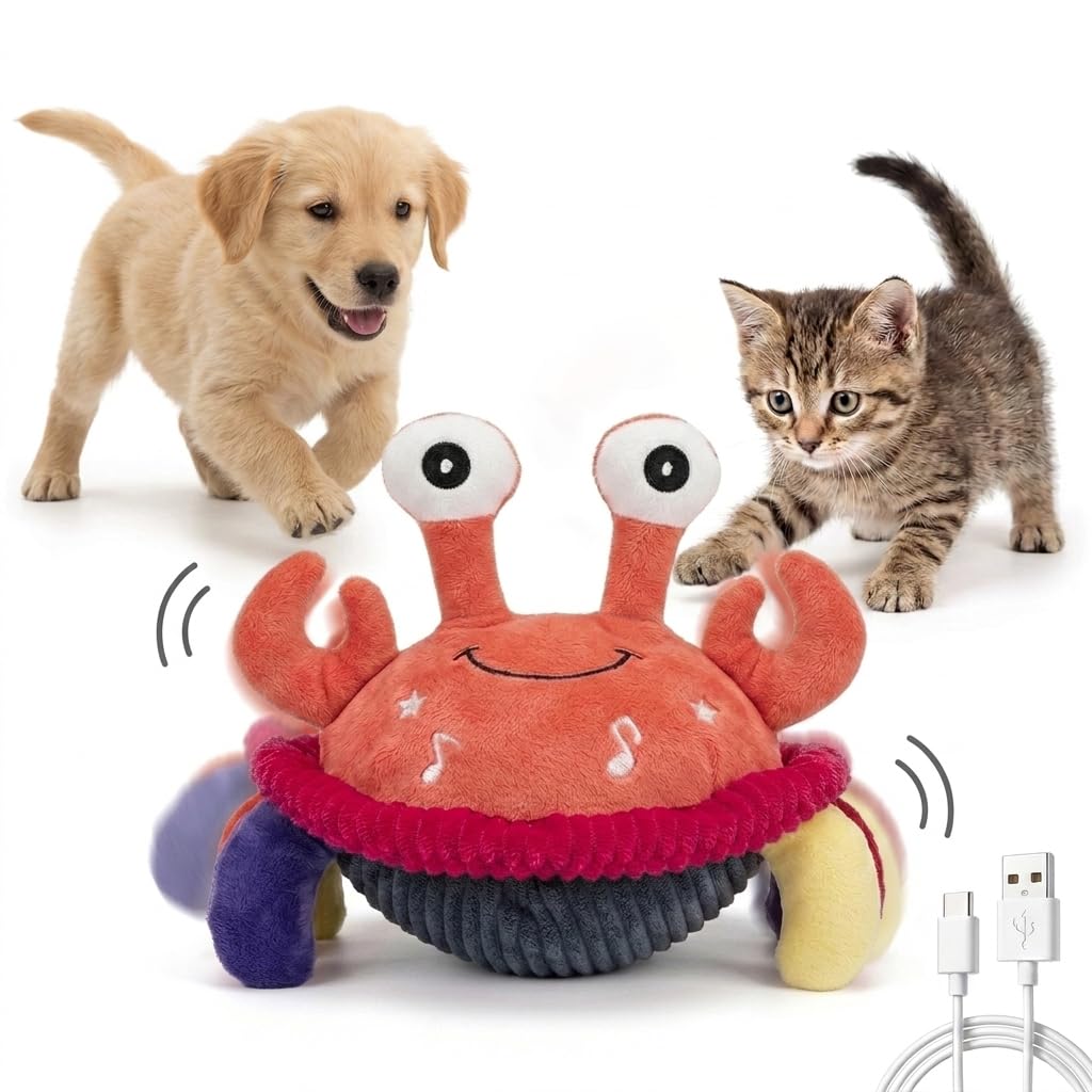 Jouet interactif pour chien Crabe