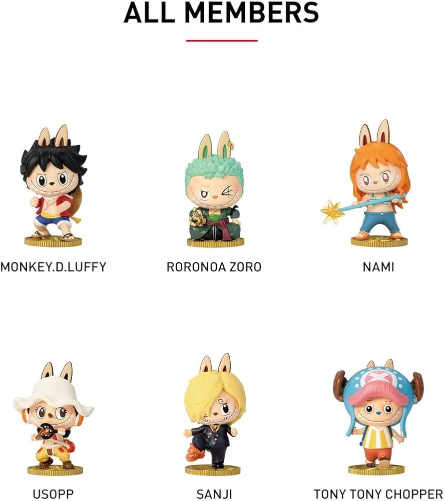 Amazon | POPMART × ワンピース Labubu THE MONSTERS ラブブ コラボ