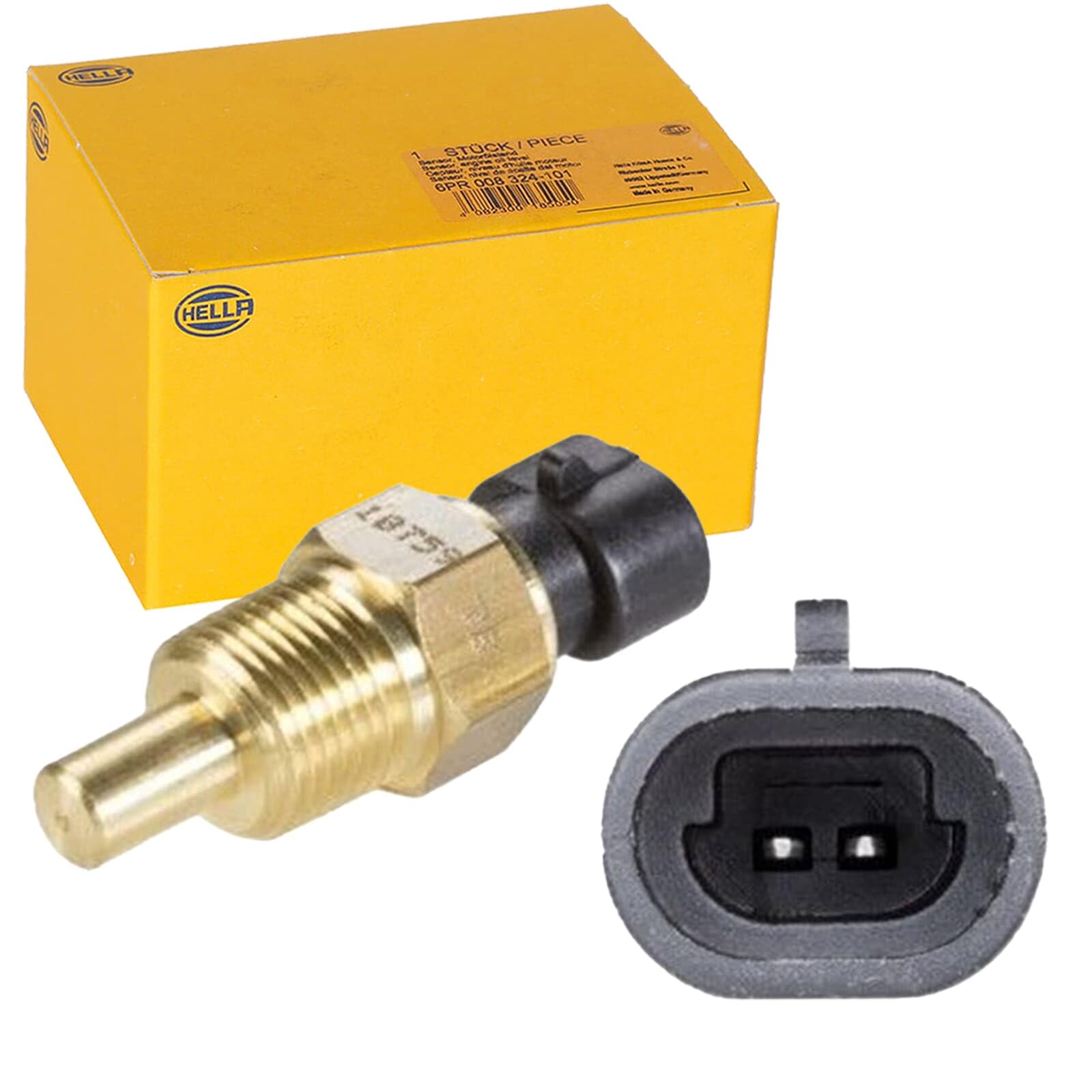 COOLANT TEMPERATURE SENSOR black 6PT 009 107-591 HELLA for OPEL MONTEREY A