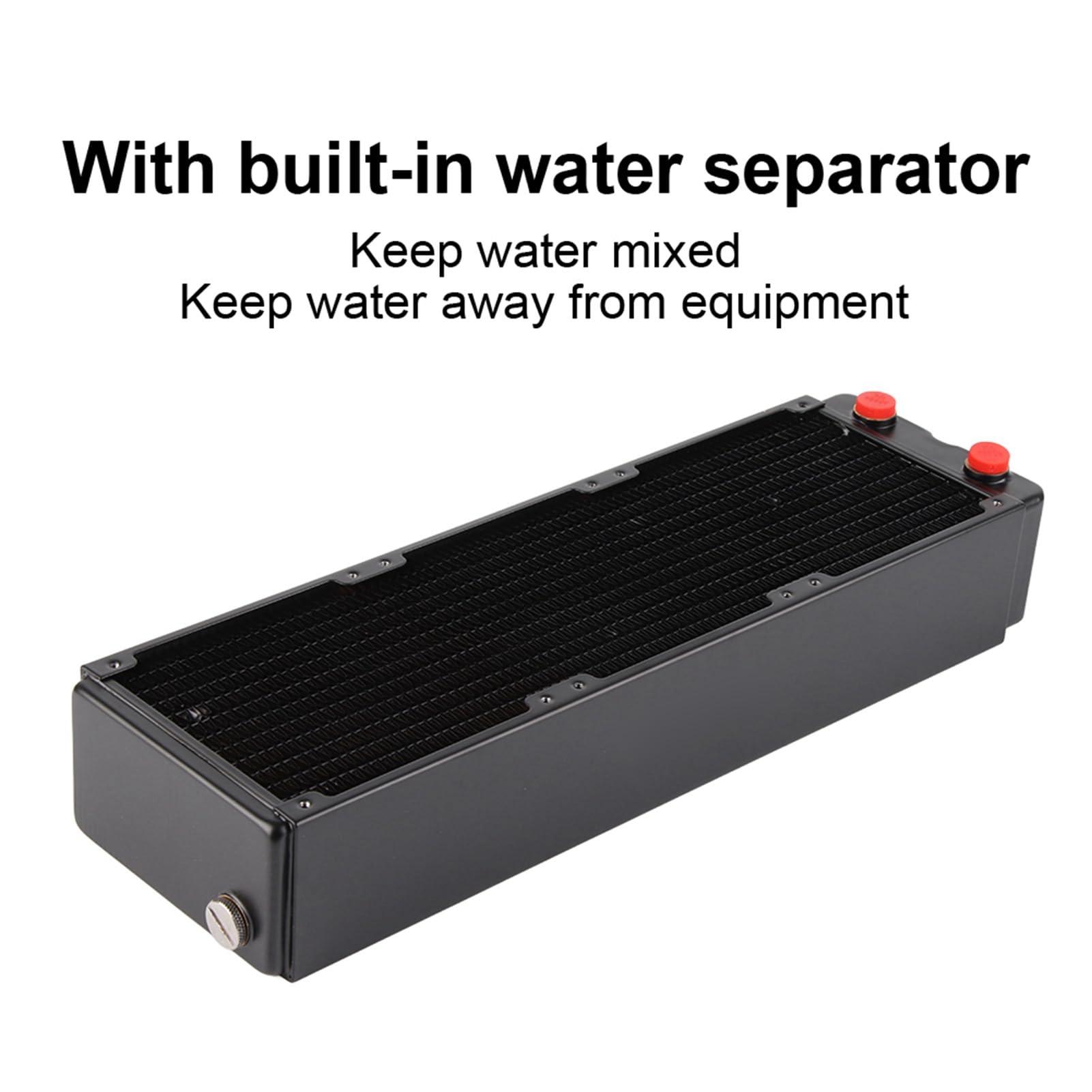 Radiatore di Raffreddamento Ad Acqua per Computer con Design Durevole del Dissipatore di Calore in Rame a 3 Strati per Raffreddamento e stabilità del PC 391 X 120 X 65 Mm