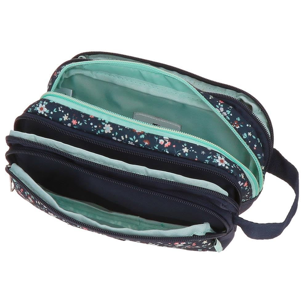 Pepe Jeans Alenka Pencil Case with Organizer Blue 22x10x11cm Polyester by Joumma Bags by Joumma Bags, Blue, Pencil Case with Organizer - Image 4
