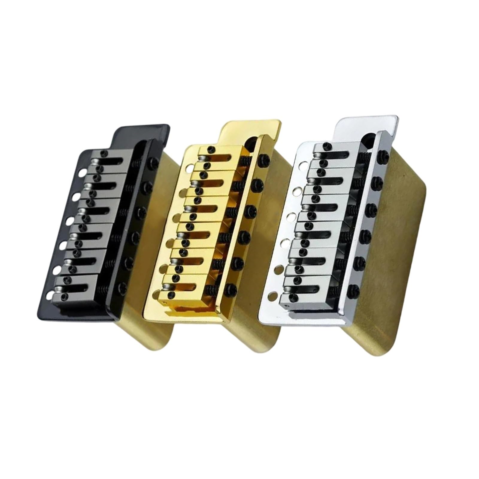 Conjunto De Puente Trémolo De Guitarra Eléctrica Profesional Con Placa Base Y Resortes De Latón Puente De Guitarra Profesional(GD)