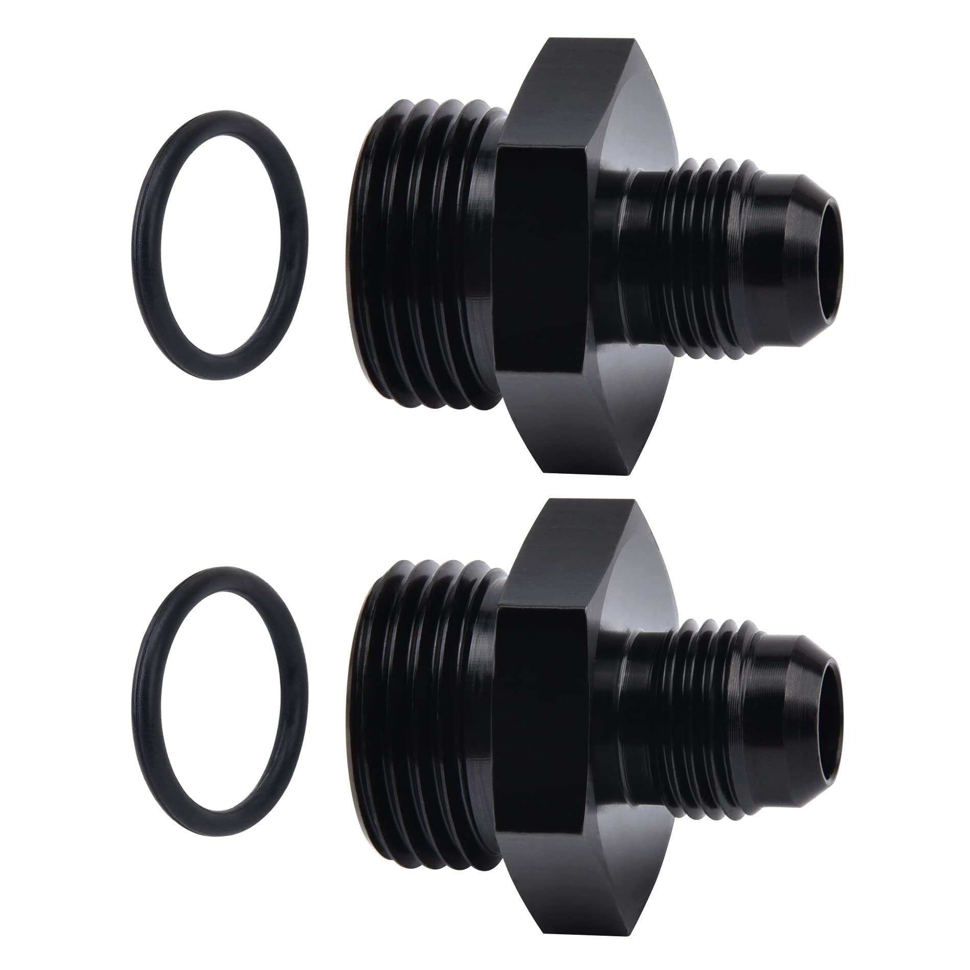EVIL ENERGY 6AN Flare to AN10 ORB Male O-Ring 2PCS Fitting Adapter