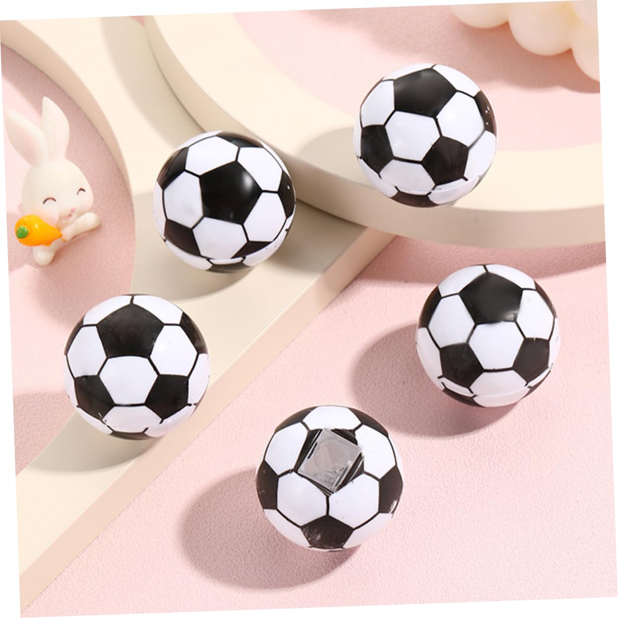 SHINEOFI 4 Sätze Bleistifte Mini Geformt Schüler Sport Fußball-bleistiftspitzer Kreativer Bleistiftspitzer Fußballbleistift Für Stahl 20 Stück * 4