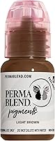 Vista 8 de Perma Blend Pigmento de tinta de tatuaje de cejas rubio jengibre, suministros profesionales de microblading para cejas, botella de 1/2 oz