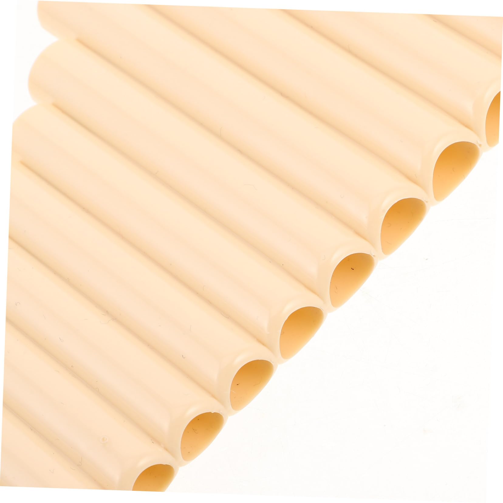 TOYANDONA Flauto di Pan a 22 Canne in Sol Strumento Musicale Tradizionale Fiato Design Elegante in Bianco Avorio per Esibizioni e Apprendimento