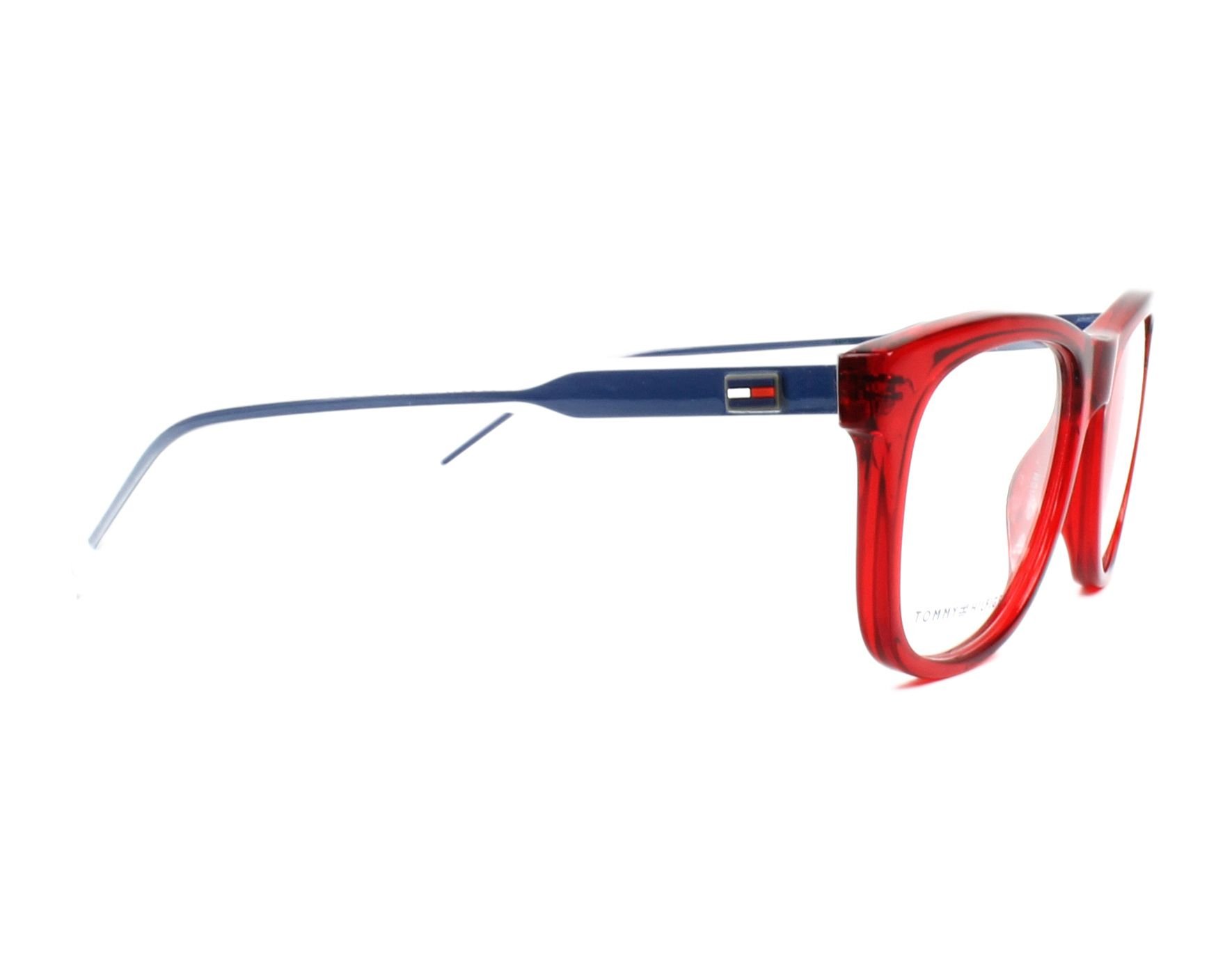 Tommy Hilfiger Okulary przeciwsłoneczne dla dzieci uniseks, czerwony, 49