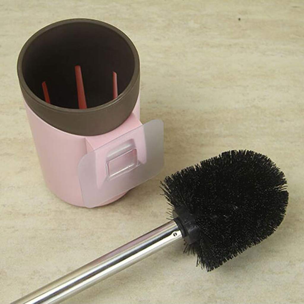 WC-Bürste, WC-Bürste, Wandmontage, WC-Bürsten und Halter, langer Griff, WC-Reinigungsbürste mit Sockel, Badezimmer-WC-Werkzeuge, Toilettenschüsselbürste (1)