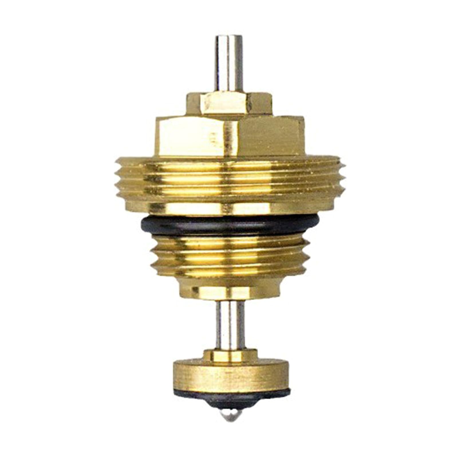 Newft Multicolor 30X1.5mm Efficient Fluid Control Return Pin Valves Cores Automatic Spring Valves Cores Brass Return Pin Heating Circuit Distributor Automatic Spring