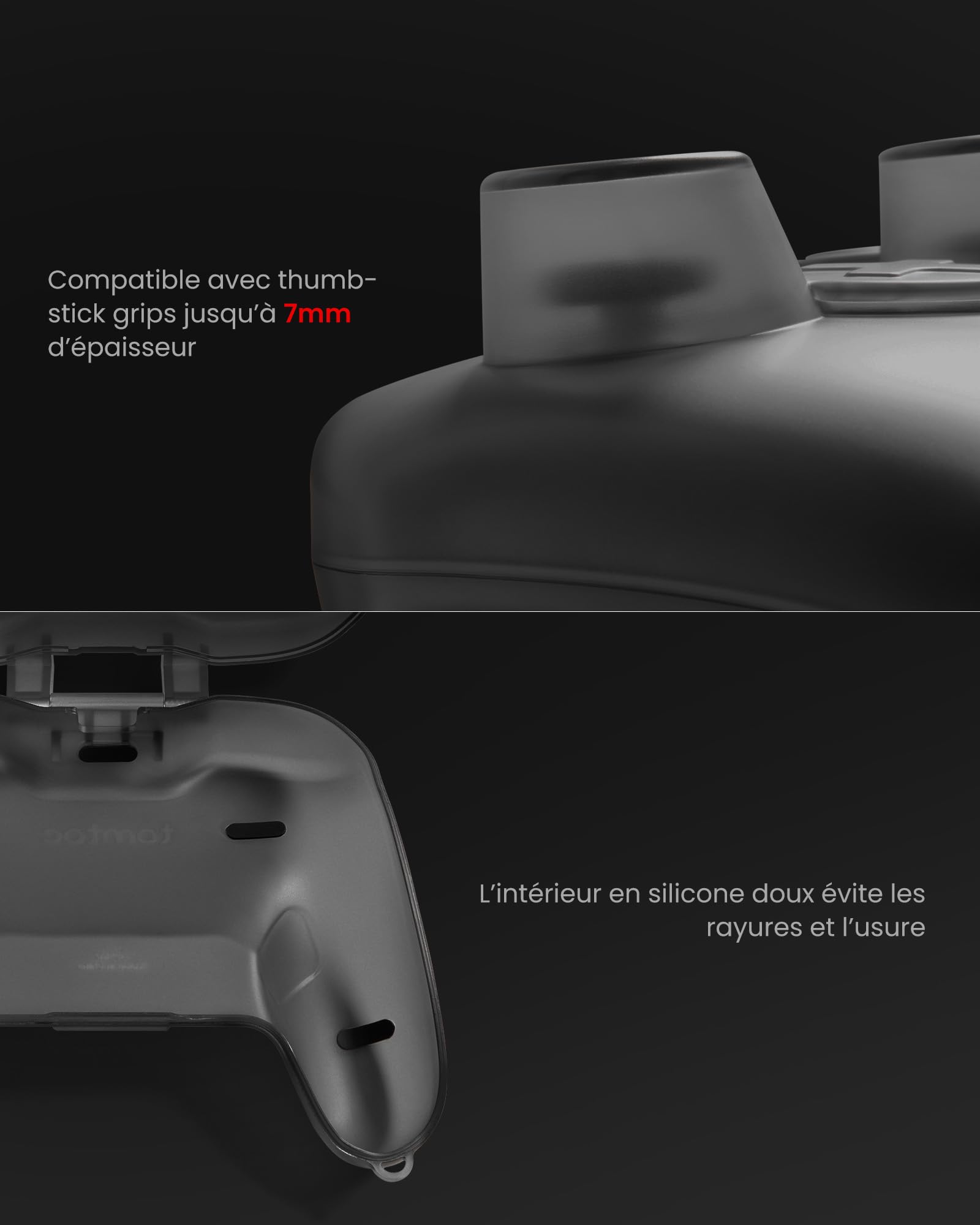 tomtoc Funda para Mando Nintendo Switch 2 Pro Controller, Carcasa Protector rígida para Joystick, Estuche portátil de Viaje, antichoque, antiarañazos, Resistente al Agua