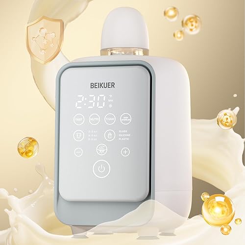 Miniatura 9 de Calentador de botellas con remolino suave, botella térmica para leche materna, preservación de nutrientes, fácil de usar con pantalla digital