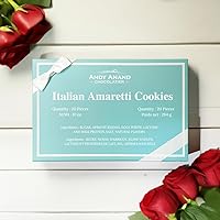 Vista 8 de ANDY ANAND CHOCOLATIER Galletas amaretti de almendras sin gluten de Italia – Más de 8 sabores gourmet, chocolate, melocotón y naranja, caja