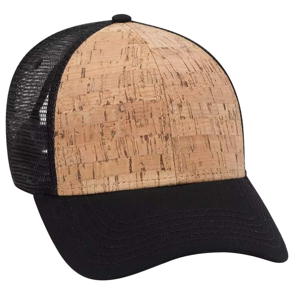 Ashen Fane Cork 6 Panel Low Profile Mesh Back Trucker Hat