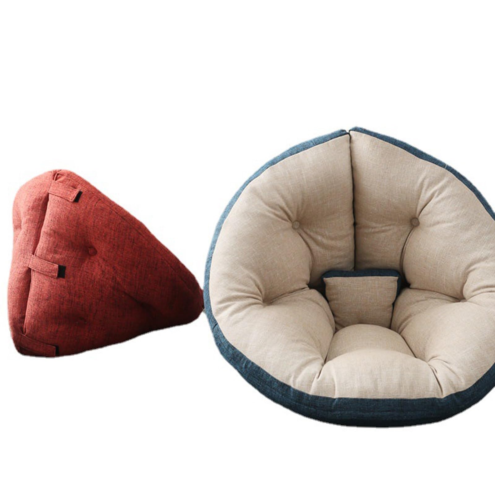Puff Sofá Silla, Sillón Plegable Multifuncional Silla de Juego de Piso Plegable Cojín de Silla de Huevo Engrosado y Cómodo para Adultos y Niños (Color : 02, Size : 180x90cm)