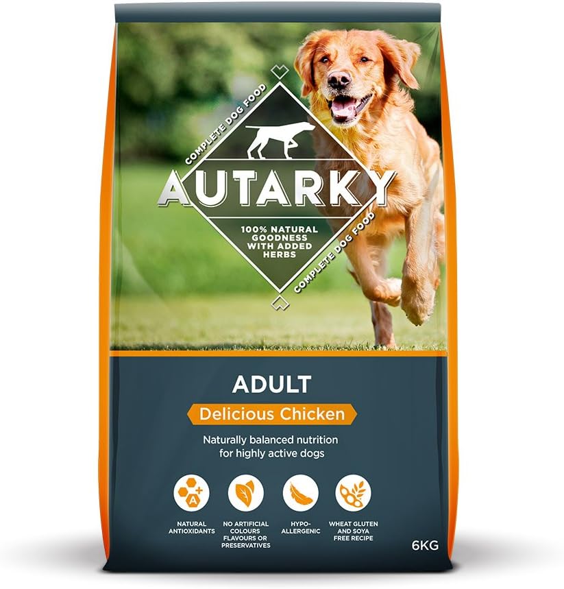 Autarky Hypoallergenic Delicious Chicken Dry Dog Food with Added Herbs, 6 g