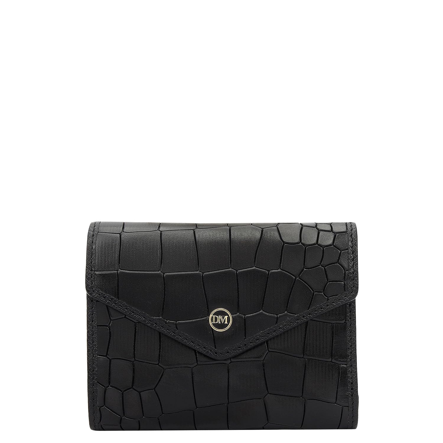 da milano Premium Leather Wallet for Women | Multi Compartment Travel Wallet - Black (10237D)-picture-38