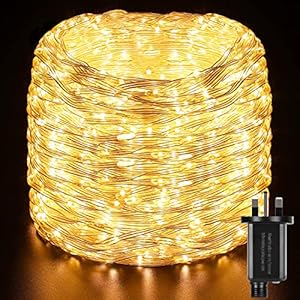 GlobaLink Rope Lights Outdoor, 50M/164FT 1000Leds Christmas Rope Lights, Waterproof Led Tube Light with 8 Modes, Mains…