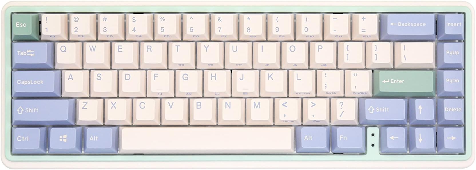 Varmilo Minilo VXB67 Eucalyptus 65% Bluetooth White LED Mechanical Keyboard Varmilo EC Daisy V2