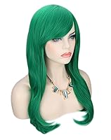 Vista 3 de Kalyss Peluca larga rizada para cosplay , Verde